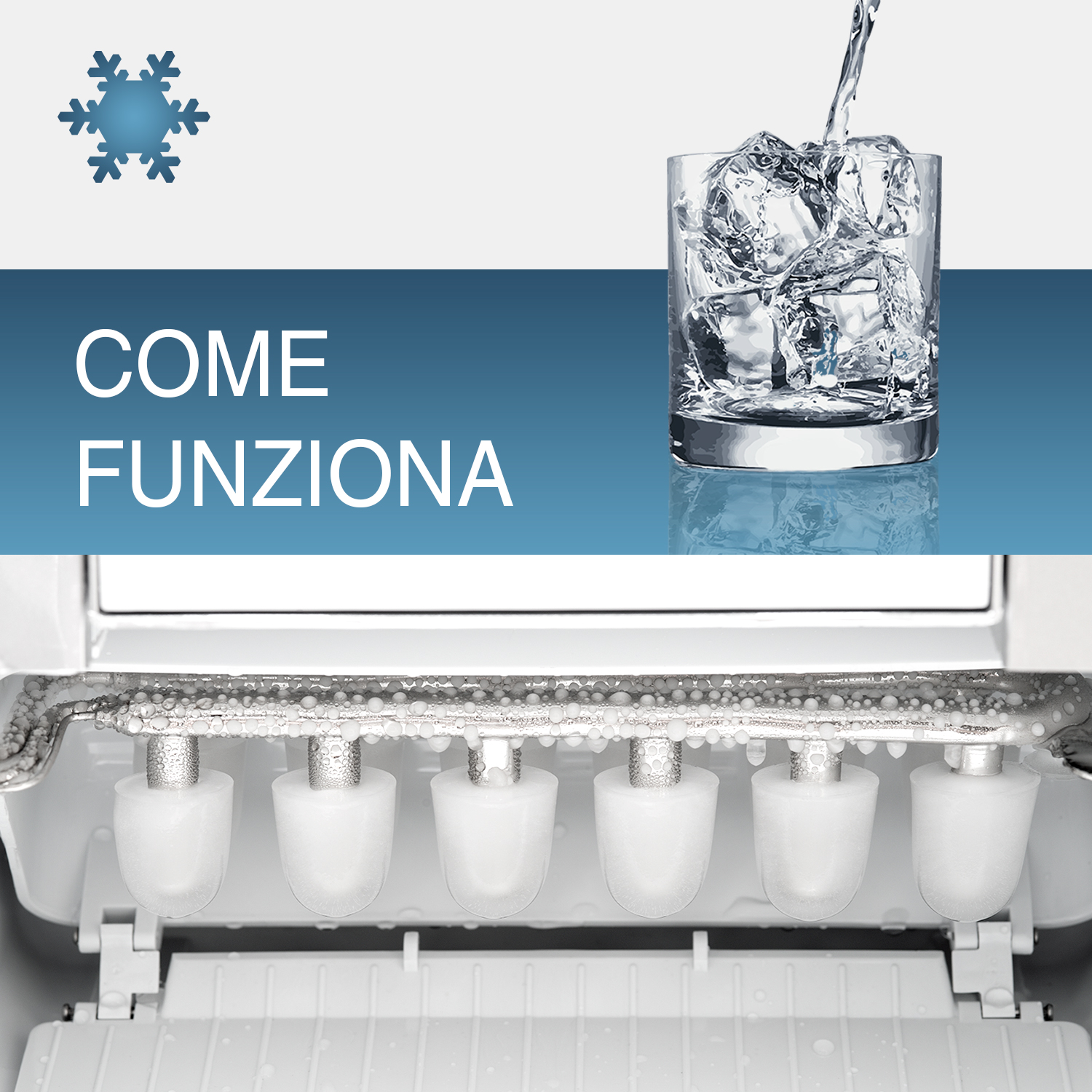 Machine à glaçons fabbricatore Triniti 12 – 15 kg en 24h Ice Maker