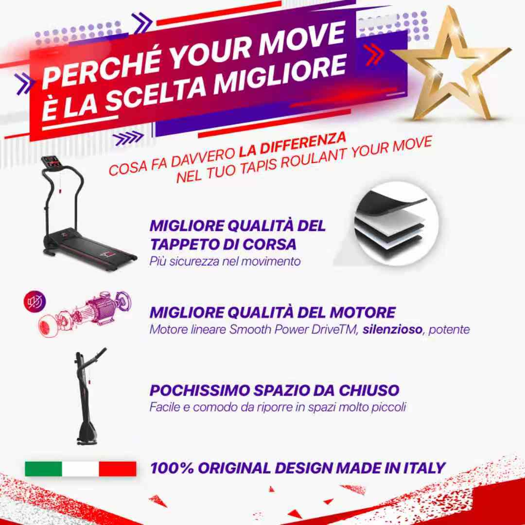 Tapis Roulant Elettrico Pieghevole TAP70 - Compatto, Fino A 7 Km/h, 3 Programmi, Display LCD - Ideale Per Casa - Foto 8